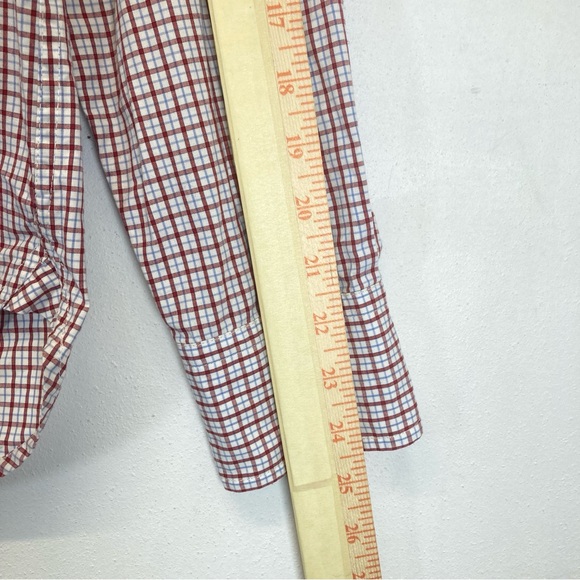 rag & bone Tailored Workwear Button Down Shirt Men's Small Cotton Red White - Picture 7 of 13